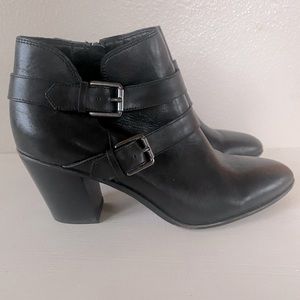 Franco Sarto Orek Black Booties Ankle Boots Sz 9.5